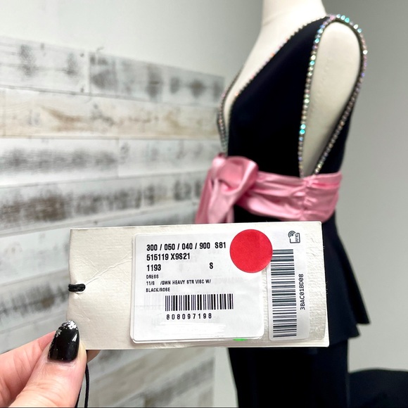 GUCCI Black Bow Gem Gown Dress 515119 Size S 4 6 - Picture 11 of 13